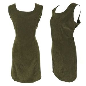 Fashion Bug working girl shift midi dress green